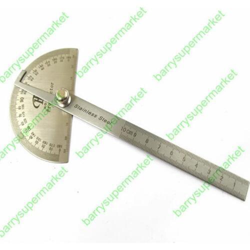 10PCS Protractor Craftsman Rule Ruler Machinist Tool Stainless Protractor Round Head Angle Finder Protractor Angle Finder