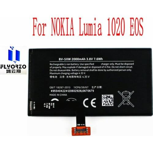 100% Brand new High Quality 2000mAh BV-5XW Battery For NOKIA Lumia 1020 EOS Mobile Phone