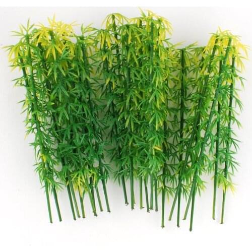 100pcs 12cm Model Trees Model Train Scenery Architecture Trees Model Scenery Model Bamboo with No Stands