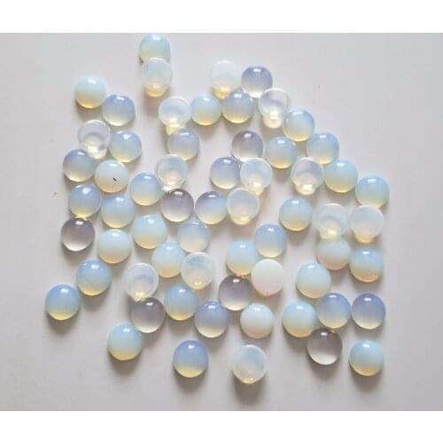 2020 hot selling fashion good quality opal stone round CAB CABOCHON Stone beads for jewelry Accessories 10mm wholesale 50pcs
