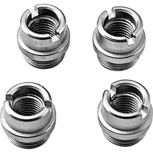 4pcs Small 1911 Grip Screw Bushings Spare Parts Standard Thickness Hunting Silver Accessories Hard Durable 416 Stainless Steel