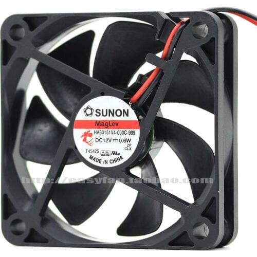 Brand new SUNON 6cm 6015 12V HA60151V4-000C-999 6CM Maglev silence cooling fan