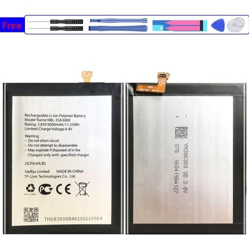 3000mAh Battery NBL-35A3000 For TP-LINK Neffos X1Max TP903A TP903C
