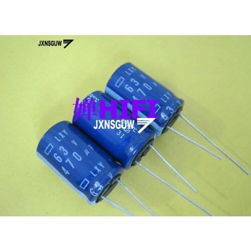 20PCS NIPPON LXY 63V470UF 16X25MM NCC Aluminum electrolytic capacitor 470UF/63V CHEMI-CON 105 degrees 470uF 63V