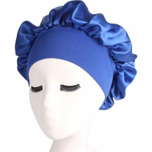 Satin Sleep Cap Women Full Coverage Soft Night Sleep Hat Cap Chemotherapy Cap