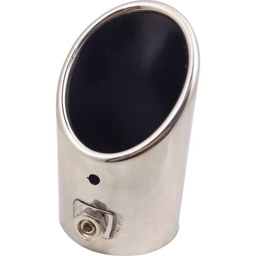 All Stainless Steel Auto Muffler Exhaust Pipe Tailpipe Throat Modified Exhaust Pipe Stainless Steel for Most Car