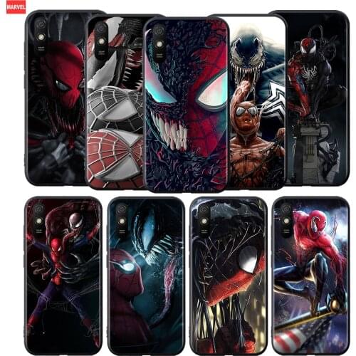 Silicone Cover Spiderman And Venom For Xiaomi Redmi 9T 9 9C 9A 9AT 9i 8 8A 7 6 Pro 7A 6A 5 5A 4X Plus Phone Case