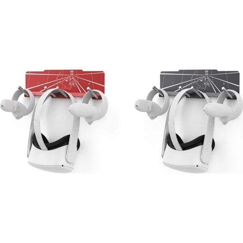 VR Headset and Controllers Wall Mount Storage Hook Stand for Oculus Quest 2/1,Rift S,Valve Index,HTC Vive, Elite