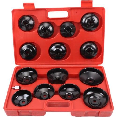 15pcs Cap Type Oil Filter Removal Oil Filter Wrench Fuel Filter Tool