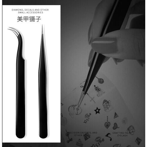 Nail Art Tools Elbow Tweezers Nail Art Tweezers Rhinestone Stickers For Nail Art Jewelry Special Use