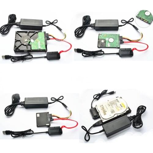 USB 2.0 to IDE/SATA 2.5" 3.5" Hard Drive Disk HDD Converter Adapter Cable New D24 20 Dropship