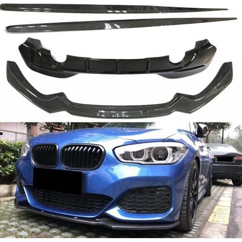 For BMW M125i M140i M135i LCI Body Kit Real Carbon Fibre Front Lip Side Skirts Rear Diffuser Spoiler / M- bumper 2016-2018