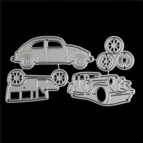 4pcs Classic Cars Metal Cutting Dies For DIY Scrapbooking Album Paper Cards Free shipping