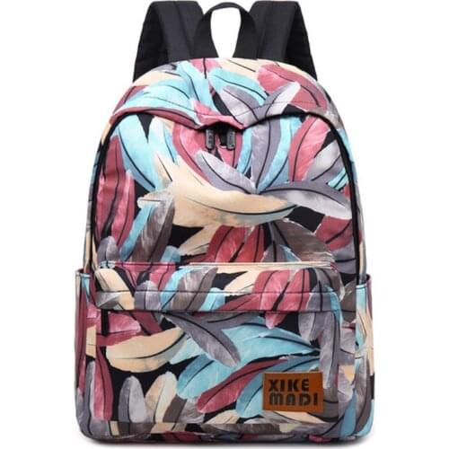 Fashion Backpack School Bags for Teenage Girls Travel Shoulder Backpack Book Bag Waterproof Printing Rucksack Laptop Backpack