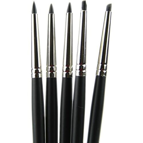 Set of 5pcs Silicone Rubber Shapers Polymer Clay Sculpting Modelling Tools Q0KA