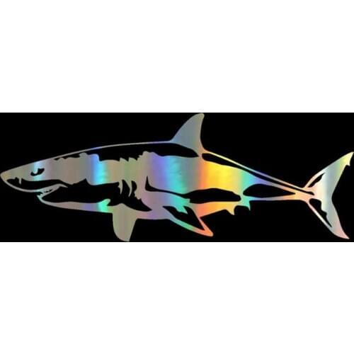 17.1*6.4CM Great White Shark Vinyl Decal Animal Car Stickers Decoration Support Custom Car-styling Moto Decal Series