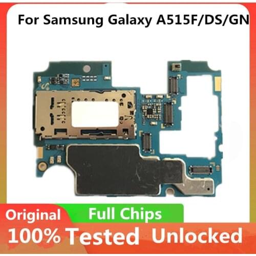 For Samsung Galaxy A51 Original Unlocked Motherboard A515F/ A515DS/ A515GN Mainboard With Chips Android OS Support Logic Board