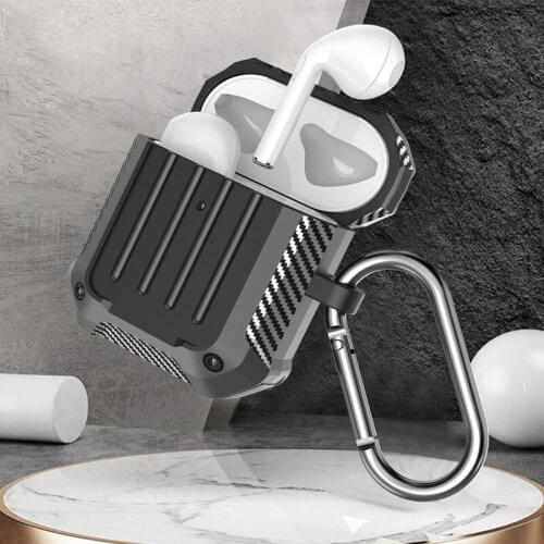 Carbon Fiber Earphone Protective Case For Airpods 1 2 3 Pro BT-compatible Anti-fall Earphone Dustproof Protector Cover Earbuds