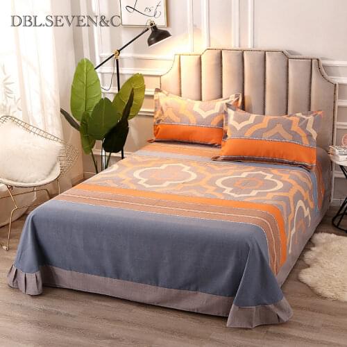 100% cotton thicken Bed linen Bedspread on the bed flat sheet printing linens Bedspreads for bed mattresses Bed covers bed plaid