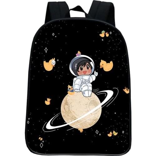 Quackity Backpacks Boy Girl Backpack Children Bag Discords Got Talent Fashion Cartoon Small School Bag Casual Bookbag Mochila
