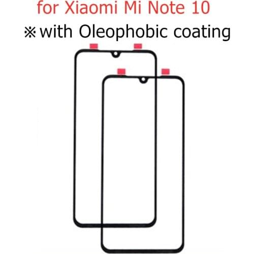 For Xiaomi Mi Note 10 Touch Screen Glass Sensor Panel Front Glass Panel Digitizer Touchpad for Xiaomi Mi Note 10 Spare Parts