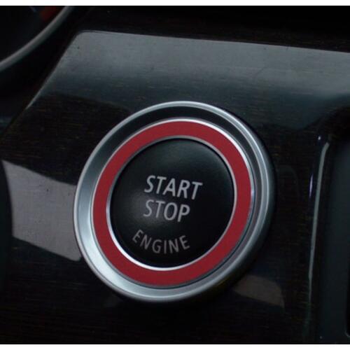 Car Styling Aluminum Alloy Engine Start Stop Switch Buttom Trim Interior Auto Accessories For BMW 3 Series E90 E92 E93