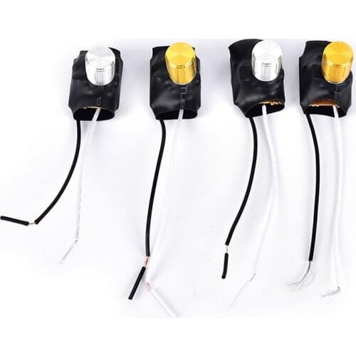 High Quality 220V 1A/3A Gold/Silver Tone Table Lamp Full Range Dimmer Rotary Switch 2 Way