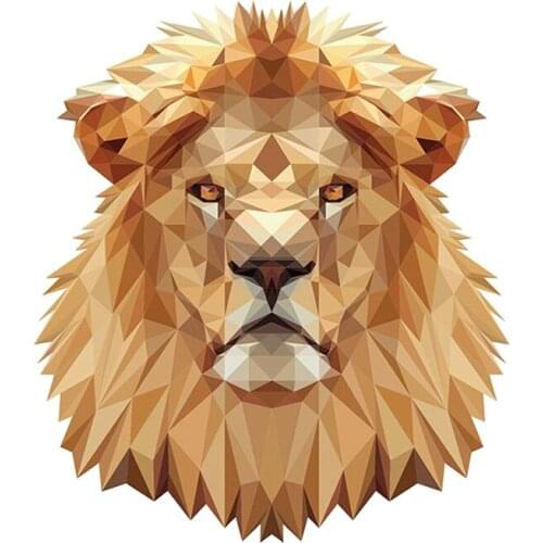 Funny Lion Head Portrait Car Sticker Waterproof Decal Laptop Suitcase Truck Motorcycle Auto Accessories PVC,14cm*12cm