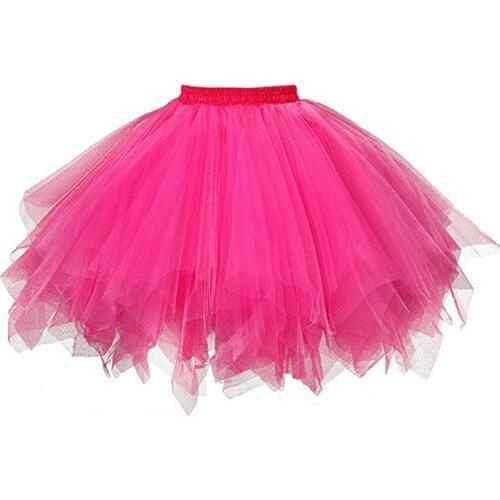 New 2018 Short Petticoat Tulle Skirts Womens Elastic Stretchy Layers Summer Adult Tutu Skirt Underskirt Rockabilly