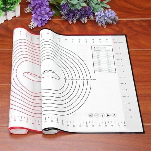 1PC 40*60cm Non-stick Rolling Dough Measurement Mat Non-slip Dough Mat Paste Maker Baking Liner Bakeware Silicone Baking Mat