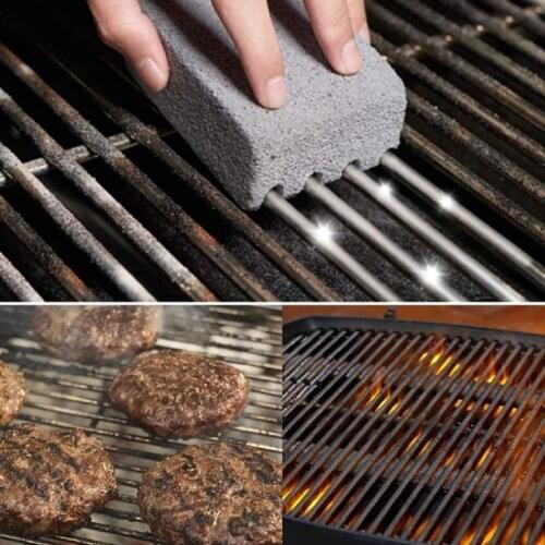 1Pcs BBQ Grill Cleaning Brick Block Barbecue Cleaning Stone BBQ Racks Stains Grease Cleaner BBQ Tools Kitchen Gadgets