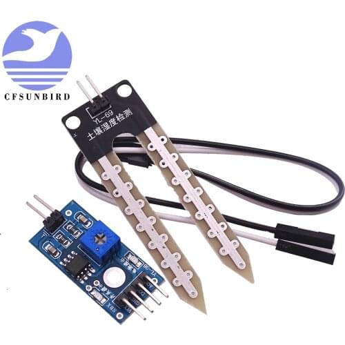 100pcs Smart Electronics Soil Moisture Hygrometer Detection Humidity Sensor Module For arduino Development Board DIY Robot Smart
