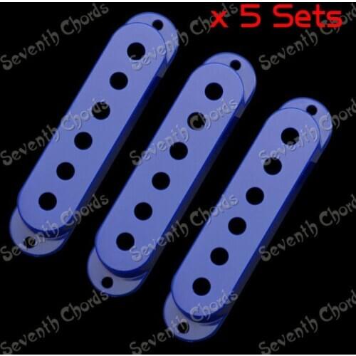 15 Pcs Bule Single Coil Pickup Covers/ Lid/Shell/Top For Electric Guitar,string spacing 48/50/52mm Guitar parts