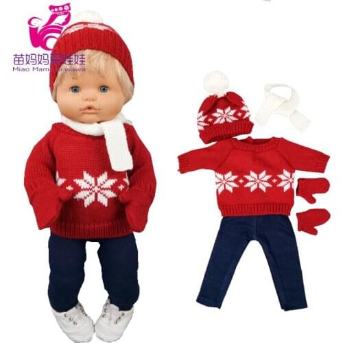 16 inch Nenuco clothes sweater hat scarf 40cm Ropa y su Hermanita baby doll clothes winter snow set