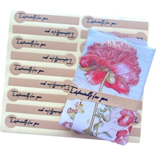 2000PCS/Lot 'Especially for You' Long Seal Label Sticker for Gift Packing, Kraft Lollipop Shape Sticker