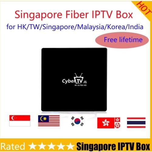 2019 Singapore Fiber CyberTV j1 box free life China HK TW Singapore Malaysia Korea Indian Thailand Japan