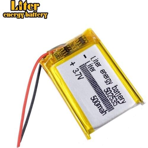 5 pcs 3.7V 400mAh 502535 Li-Po Lithium Polymer Rechargeable Battery For Mp3 Mp4 Mp5 DIY PAD DVD headset