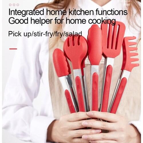 9 Inch BBQ Grilling Tong Salad Bread Serving Tongs Kitchen Barbecue Grilling Cooking Tong Meat Steak Spaghetti Kitchen Tool