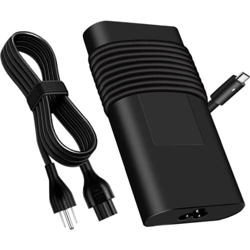 90W 20V/4.5A Laptop Charger Type-C 2.7M Power Adapter for DELL LATITUDE 5280,5285,5289,5470,5480,XPS15 9500 9560 US Plug