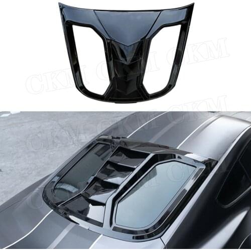 ABS Carbon Look Rear Bumper louver For Ford Mustang GT500 LB Style 2015 2016 2017 2018 2019 2020