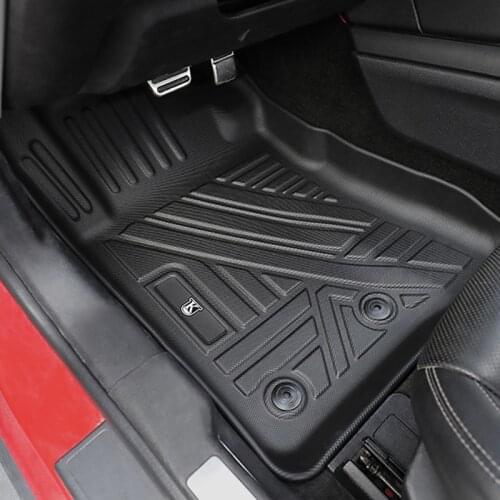 Car Foot Pad Waterproof Antifouling Pad for 15-20 Ford Mustang Camaro Interior Decoration Accessories Protective Floor Mat