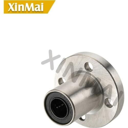 Free shipping 2pcs LMF16UU LMF20UU flange mount linear bearing flanged linear ball bearings nickel mounted linear ball bearings
