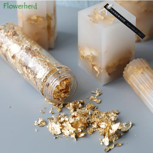DIY Candle Making Supplies Soap Making Food Grade Gold Foil Silver Foil DIY Handmade Material Soap Candle Decoration Tools 2g