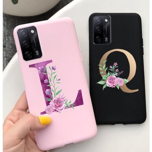 Cute Letters Cover For Oppo A55 5G Case PEMM00 Silicone Soft TPU Back Cover For Oppo A55 5G Phone Cases OppoA55 TPU Fundas 6.5