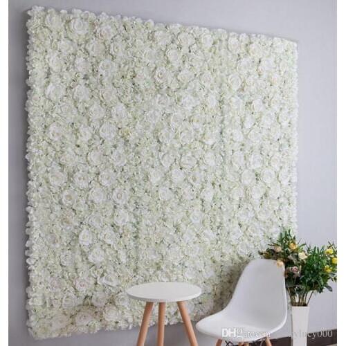 12pcs Rose Wall 40x60cm cm Wedding Flowers silk flower Home Decoration Flower Wall Wedding Thanksgiving Center fake flowers