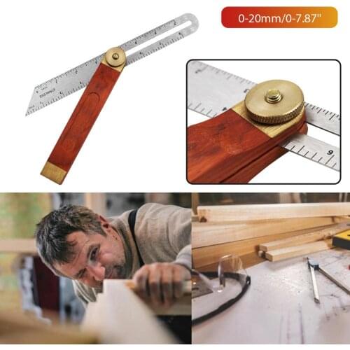 Wooden Marking Gauge Protractor T-Bevel Angle Ruler Woodworking Level Measuring Gauge Tool With Wooden Handle Drop Shipping