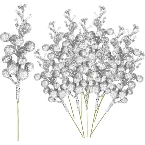 Simulation Fruit Bunch Wreaths DIY Accessories Decoration Arrangements Wire Foam Glitter Artificial Cherry Berry