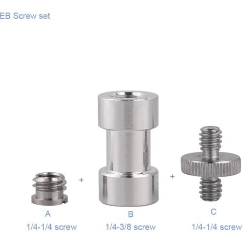 1/4-3/8'' Flash Bracket Mounting Screw For Lighting Stand, Umbrella Holder, Canon, Nikon, Sony, Tripod Photo Studio Accessories