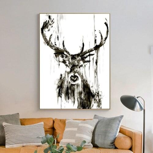 Chicken Rabbit Canvas Painting Abstract Animal Posters and Prints Wall Art Pictures for Living Room Cuadros Home Decoration