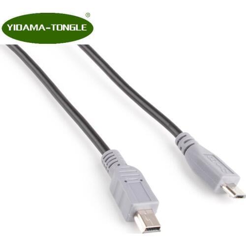Micro USB 2.0 Mini USB 5pin male to male data charging OTG converter adapter cable Connector Mini-USB Micro-USB